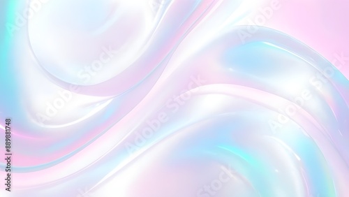 Wallpaper Mural Holographic background seamless trendy iridescent light foil texture. Soft holographic pastel unicorn marble background pattern. Modern pearlescent blurry abstract swirl illustration. Torontodigital.ca
