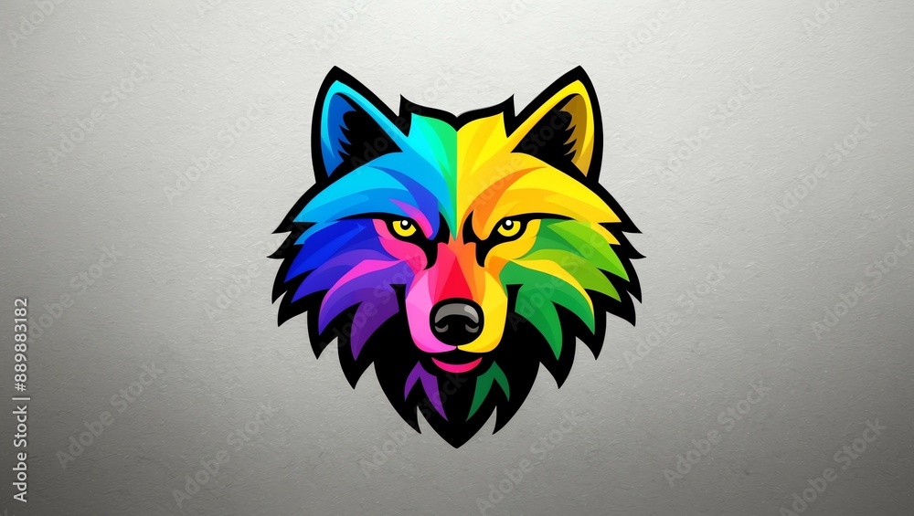 Obraz premium Aesthetic watercolor style animal high quality logo background