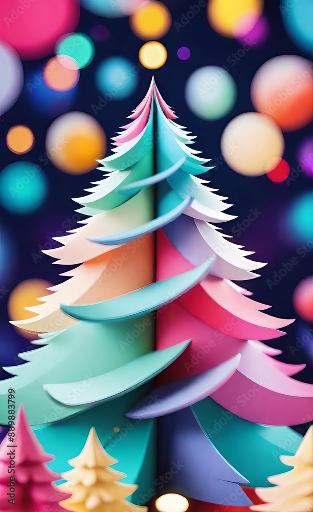 Obraz premium abstract christmas tree