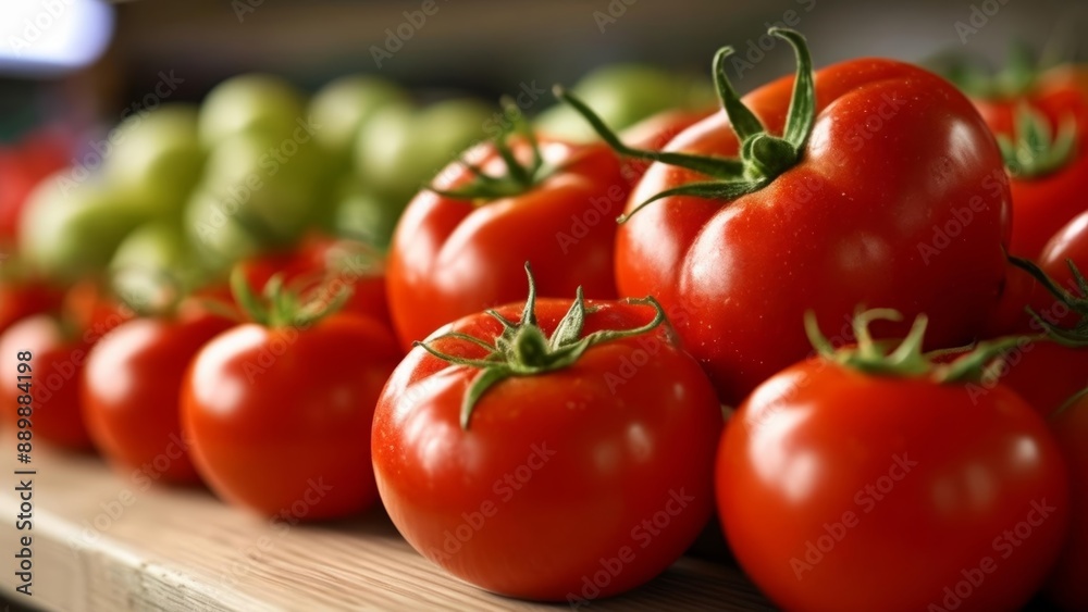 Freshly harvested tomatoes ready for market Freshly harvested tomatoes ready for market