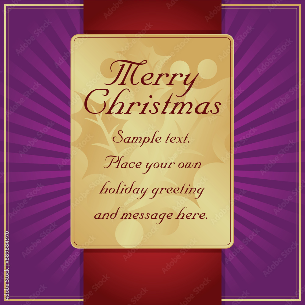 Purple, Red and Gold Blank Square Ornate Vector Illustration Background Ready for Your Own Text. Purple, Red and Gold Blank Square Ornate Vector Illustration Background Ready for Your Own Text.