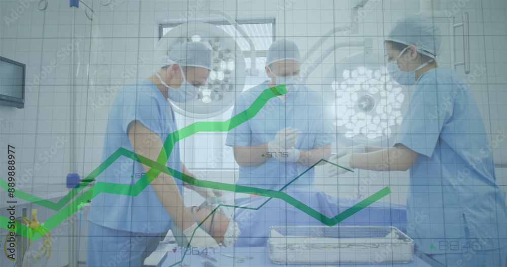 Image of data processing over diverse surgeons Image of data processing over diverse surgeons