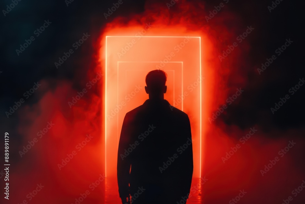 An ultramodern, supernatural scene, with copy space, showcases the dynamic journey of entrepreneurship, highlighting innovation and creativity An ultramodern, supernatural scene, with copy space, showcases the dynamic journey of entrepreneurship, highlighting innovation and creativity