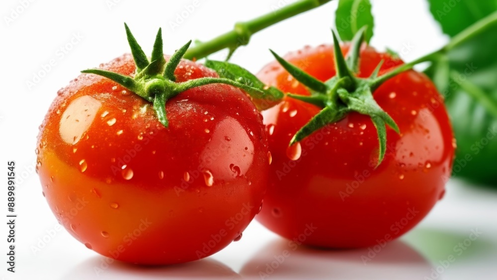 Freshly harvested tomatoes ready to be savored Freshly harvested tomatoes ready to be savored