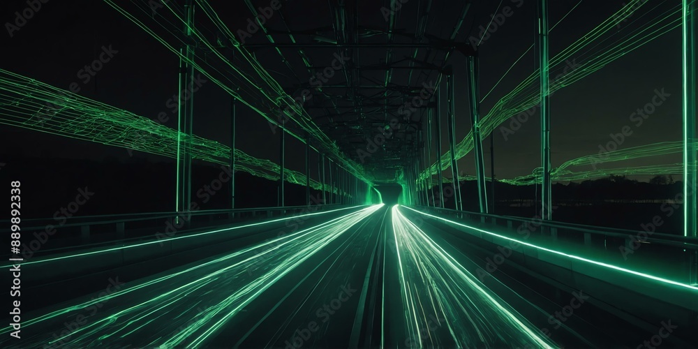 d light trail green line with speed of future backdro background d light trail green line with speed of future backdro background