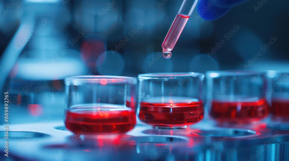 Stem Cell Research is depicted as an ultramodern Stem Cell Research is depicted as an ultramodern