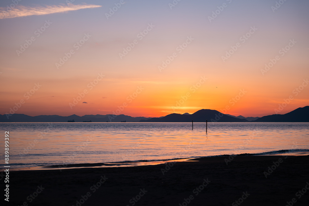 sunset on the beach sunset on the beach