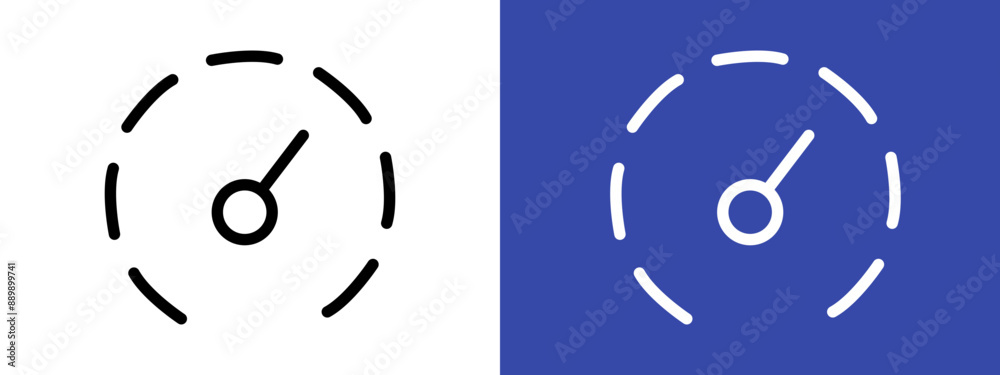 Car speedometer logo sign set vector outline Car speedometer logo sign set vector outline