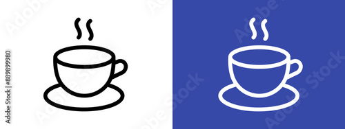 coffee cup logo sign set vector outline