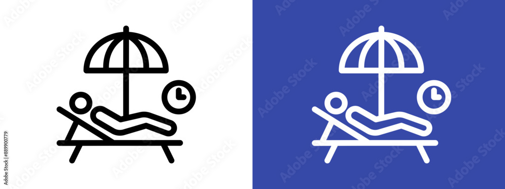 Relaxation logo sign set vector outline Relaxation logo sign set vector outline