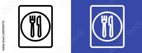 recipe book logo sign set vector outline