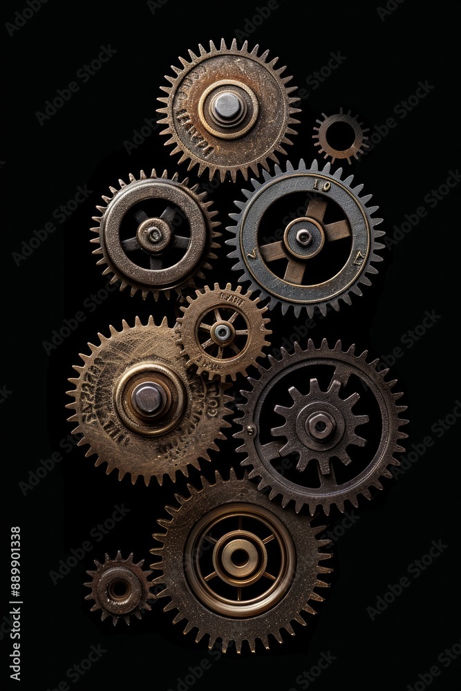 A set of interlocking gears of various sizes, turning together in a synchronized manner, symbolizing teamwork and cooperation. A set of interlocking gears of various sizes, turning together in a synchronized manner, symbolizing teamwork and cooperation.
