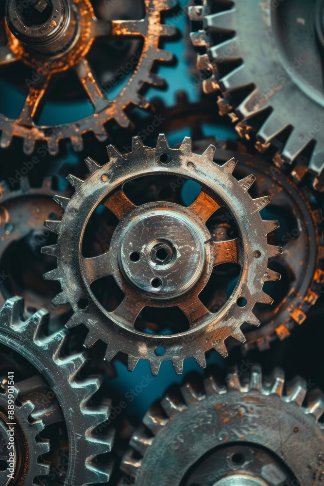 A set of interlocking gears of various sizes, turning together in a synchronized manner, symbolizing teamwork and cooperation. A set of interlocking gears of various sizes, turning together in a synchronized manner, symbolizing teamwork and cooperation.