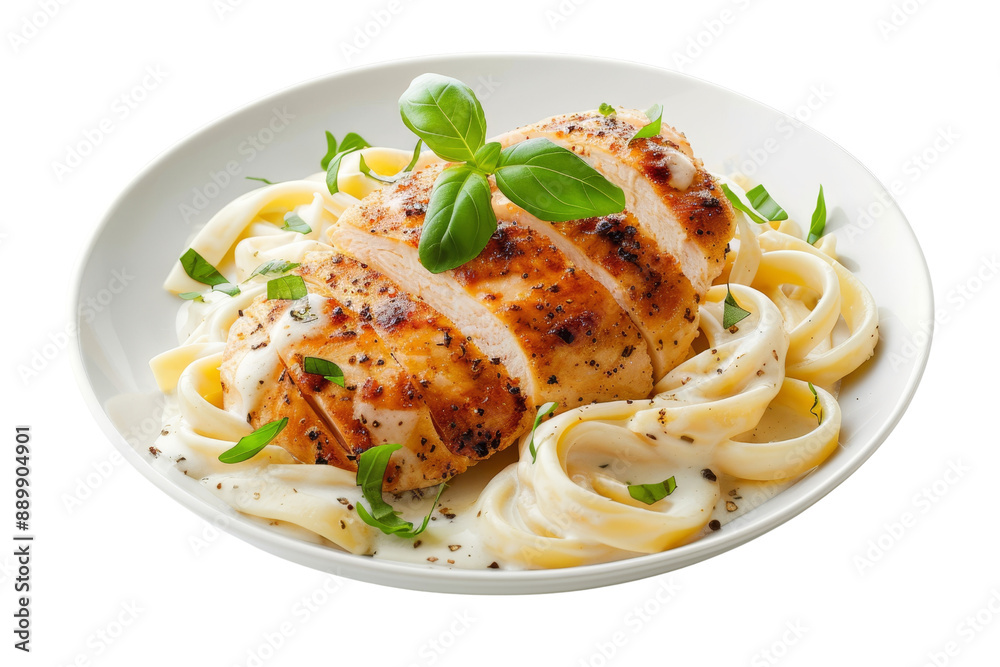Grilled Chicken Breast with Creamy Pasta Grilled Chicken Breast with Creamy Pasta