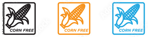 corn free vector logo set collection for web app ui