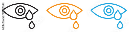Crying vector logo set collection for web app ui