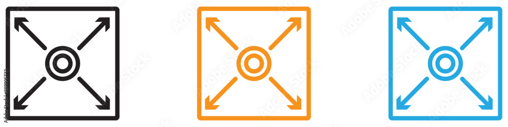 Expand vector logo set collection for web app ui Expand vector logo set collection for web app ui
