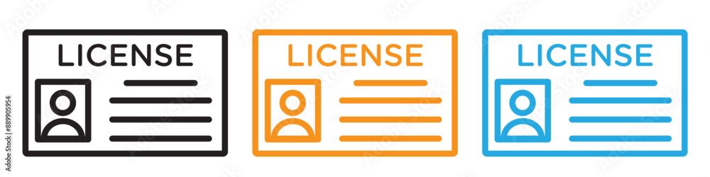 License vector logo set collection for web app ui License vector logo set collection for web app ui