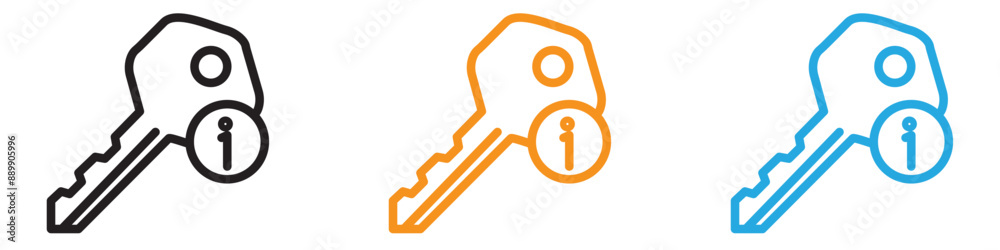 key information vector logo set collection for web app ui key information vector logo set collection for web app ui