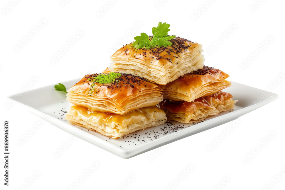 Turkish Delight Baklava with Poppy Seed and Pistachio Turkish Delight Baklava with Poppy Seed and Pistachio