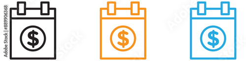 salary payday vector logo set collection for web app ui