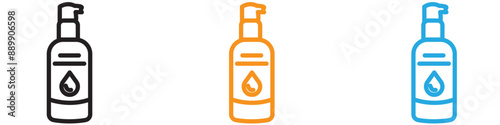 Water-based lubricant vector logo set collection for web app ui