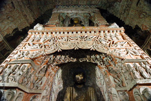 The Yungang Grottoes in Shanxi Province, China, began to be excavated during the Northern Wei Dynasty and lasted about 150 years, with more than 59,000 stone statues. World Cultural Heritage.
 photo