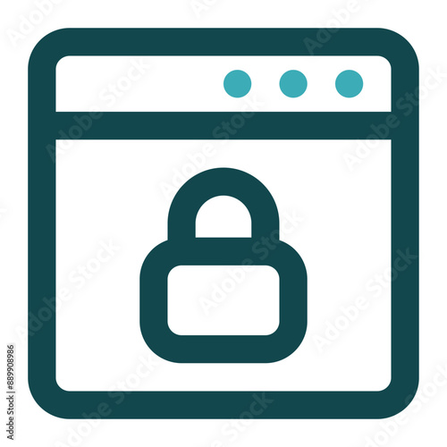 web security icon for illustration