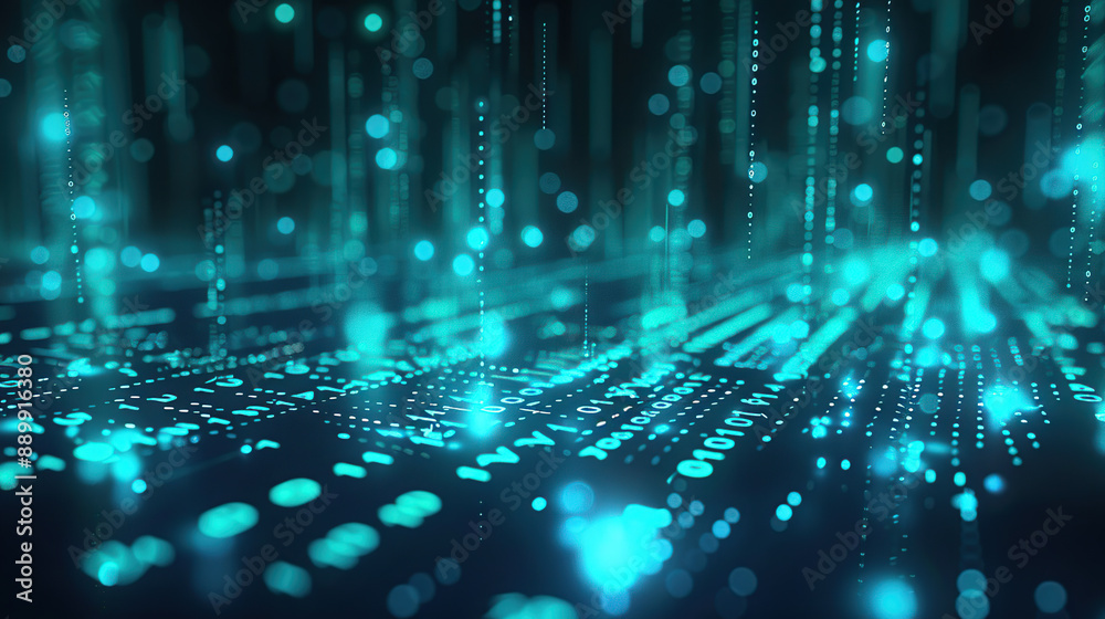 Abstract communication and future technology data flow Abstract communication and future technology data flow