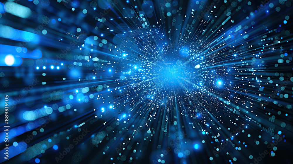 Abstract communication and future technology data flow Abstract communication and future technology data flow