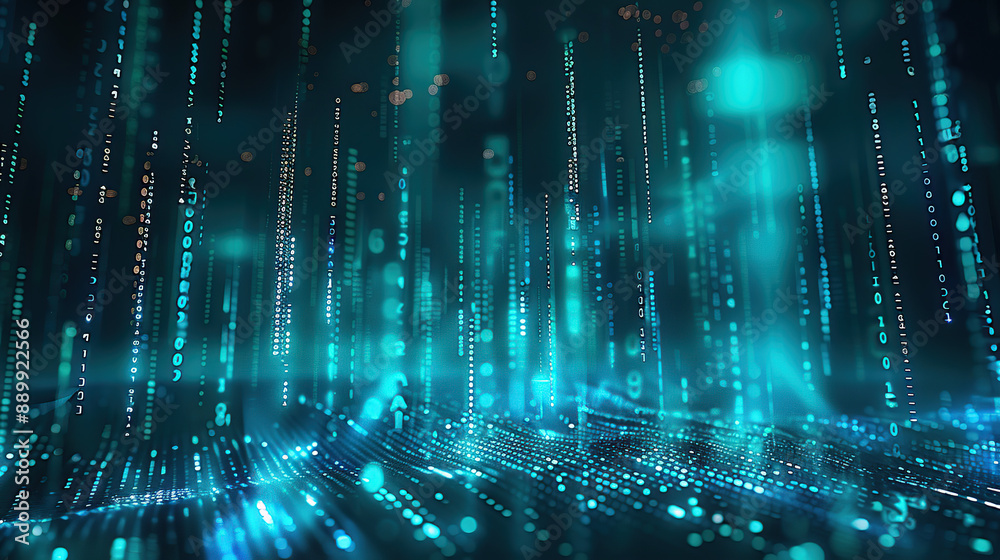 Abstract communication and future technology data flow Abstract communication and future technology data flow