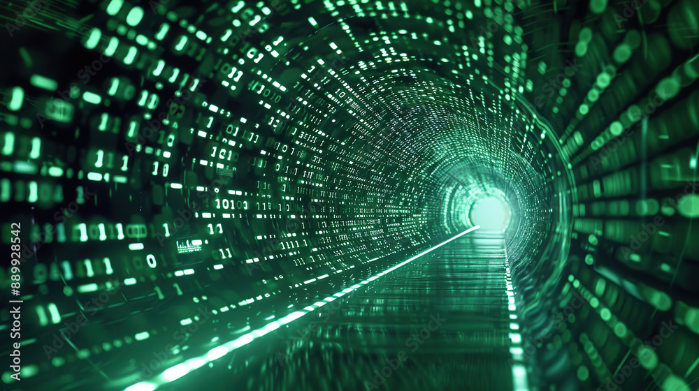 Abstract communication and future technology data flow Abstract communication and future technology data flow