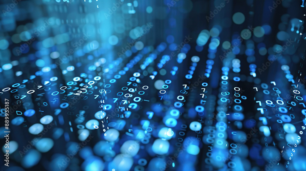 Abstract communication and future technology data flow Abstract communication and future technology data flow