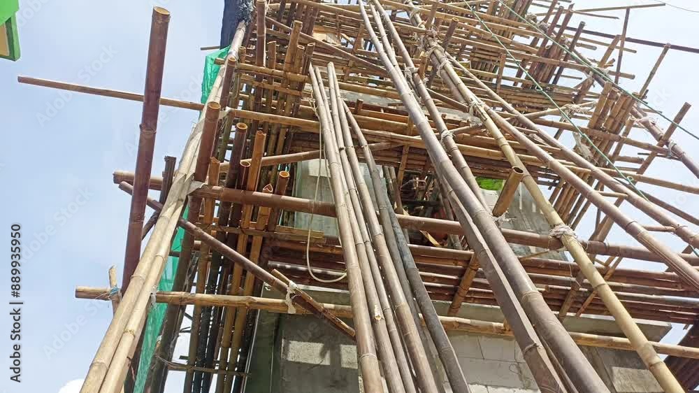 Bamboo Scaffolding Construction used for construction Bamboo Scaffolding Construction used for construction