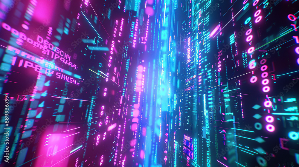 Abstract communication and future technology data flow Abstract communication and future technology data flow