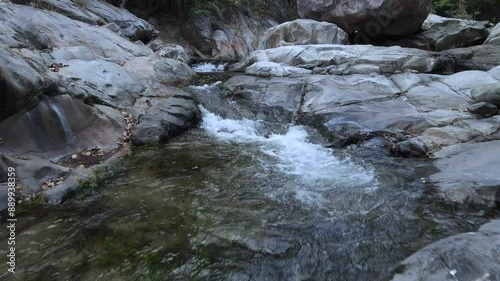 River in the mountain, Rocks and water, little waterfalls and huge rocks. 