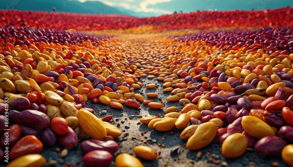 Obraz premium Colorful Seeds Close Up