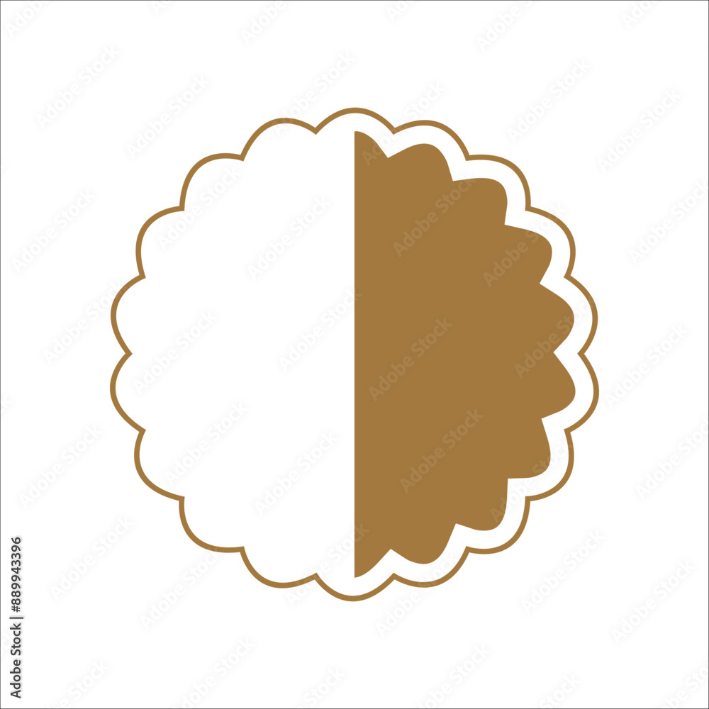 Flat shield badge icon vector element Flat shield badge icon vector element