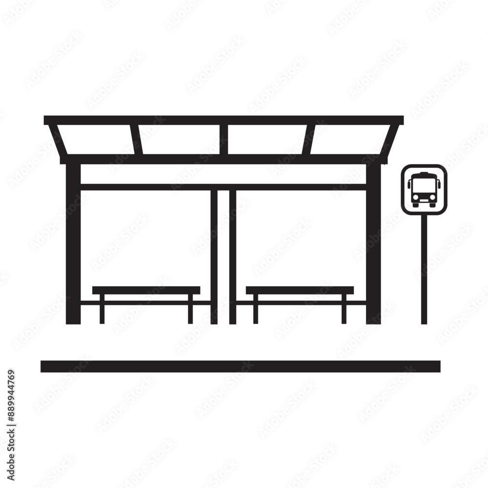 bus stop icon design bus stop icon design