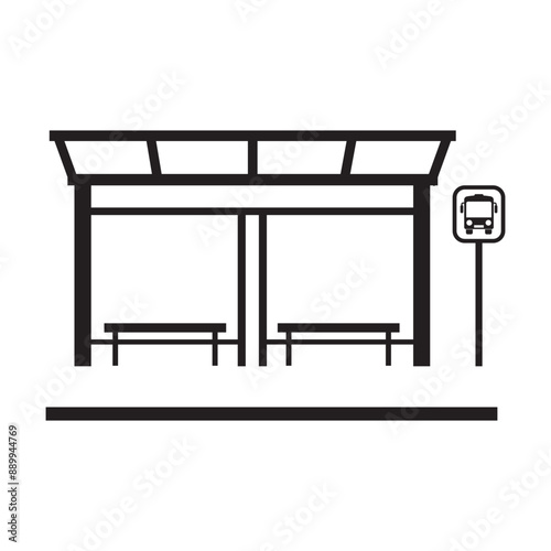 bus stop icon design