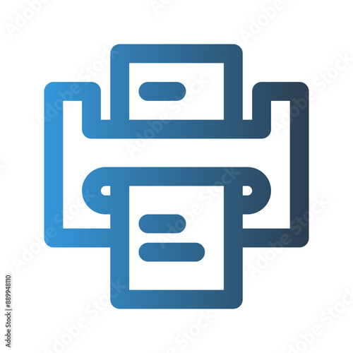 Laminating machine outline icon. with gradient colors suitable for interfaces, websites, UI and mobile apps.