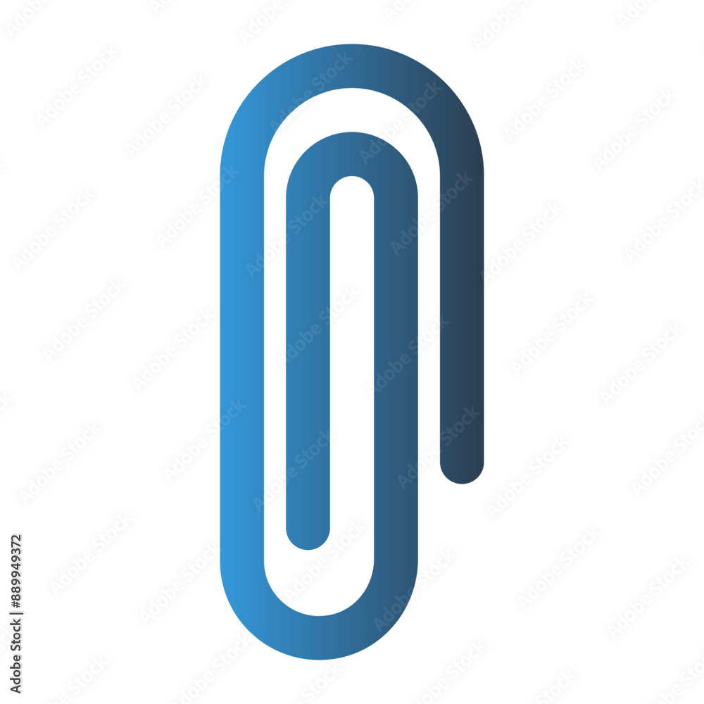 Paper clip outline icon. with gradient colors suitable for interfaces, websites, UI and mobile apps. Paper clip outline icon. with gradient colors suitable for interfaces, websites, UI and mobile apps.