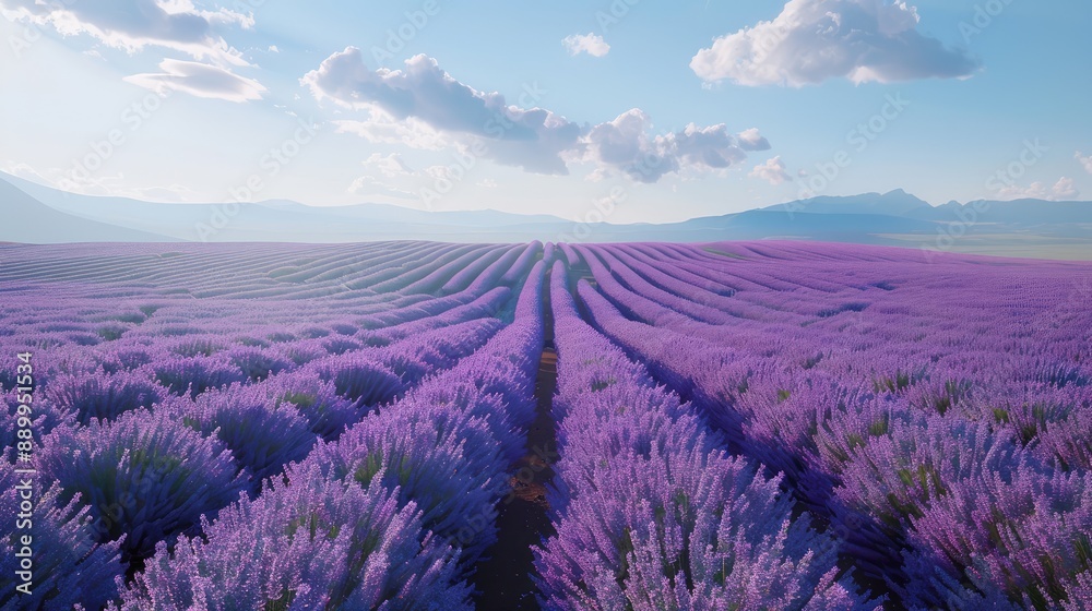 lavender field in region lavender field in region