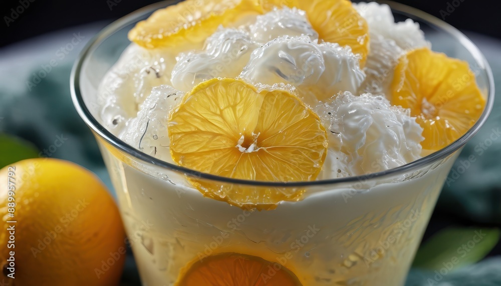 Creamy Lemon Dessert in a Glass. Creamy Lemon Dessert in a Glass.