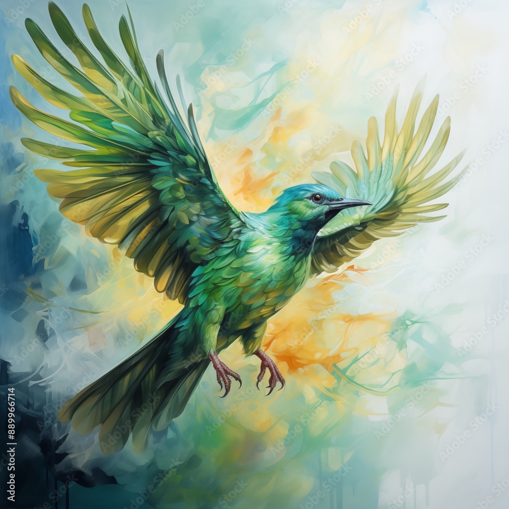 Fototapeta premium Surreal animal bird