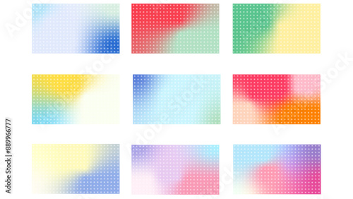set of colorful abstract backgrounds