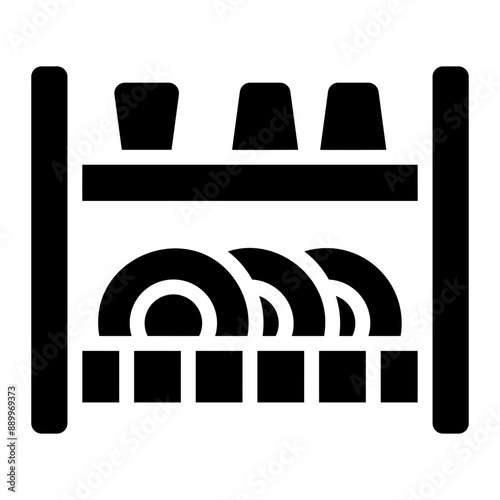 dish rack Solid icon