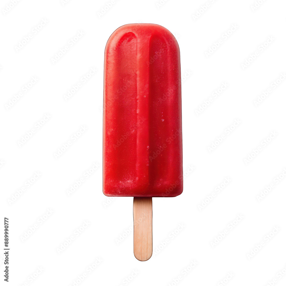 Red popsicle isolated on transparent background Red popsicle isolated on transparent background