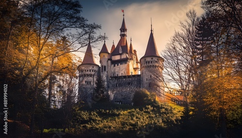 A old castle in the forest