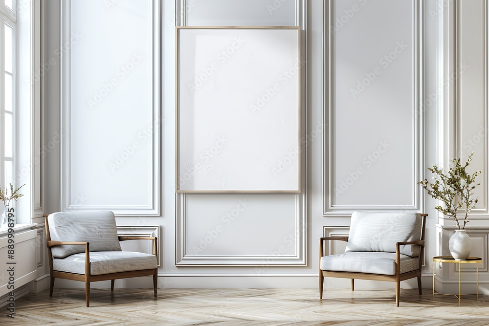 white chair in a room white chair in a room